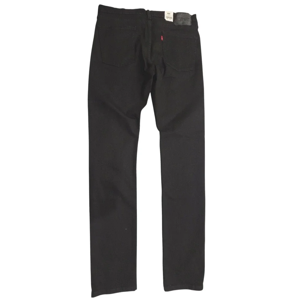 Levis Mens 510 Skinny Jeans Black Flex Stretch Performance 36x36